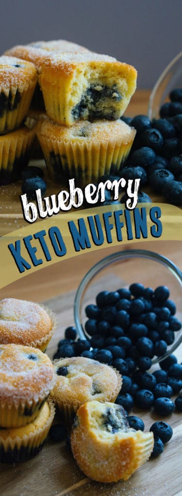 These Low Carb Muffins use fresh blueberries and are the perfect keto grab and go snack!