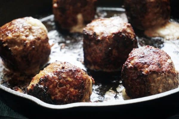 cheese-meatballs-skillet