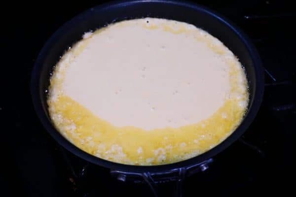 gluten free dutch baby in the pan