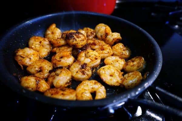 low carb fettucine alfredo blackened shrimp cooking