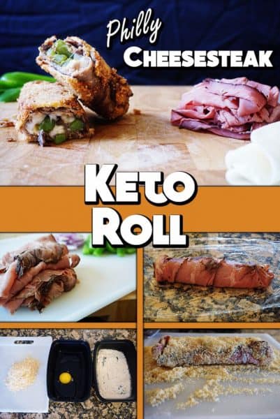 Philly Cheesesteak Keto Roll! Enjoy this diabolical Keto creation.