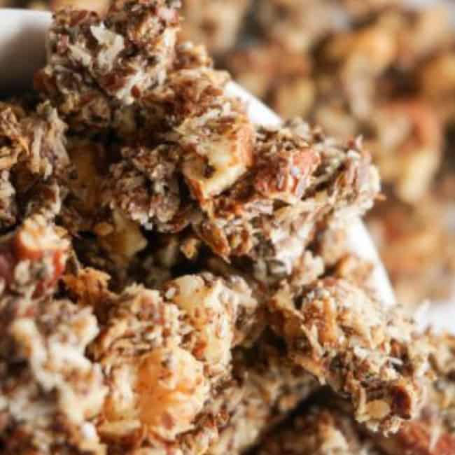 best keto cereal Cinnamon Keto Granola recipe