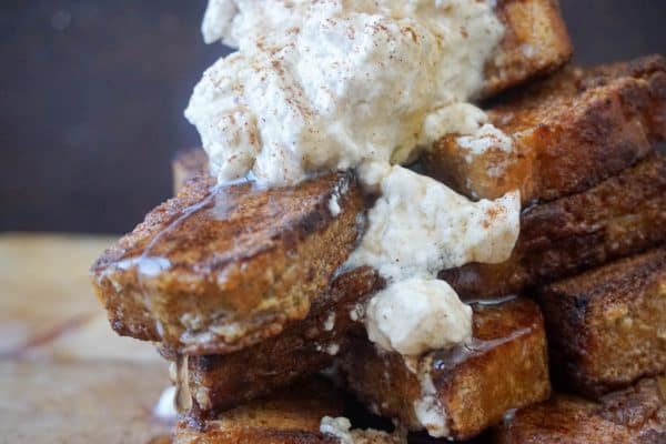 low carb french toast close up