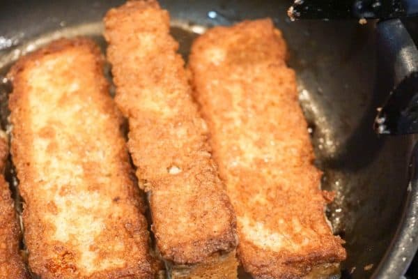 low carb french toast frying