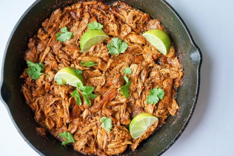 dairy free keto dairy free keto mexican shredded chicken lime overhead