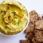 avocado hummus horizontal far