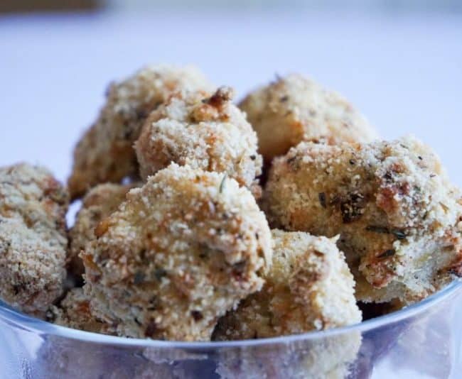 gluten free popcorn chicken bowl