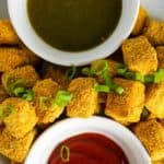 tofu nuggets overhead