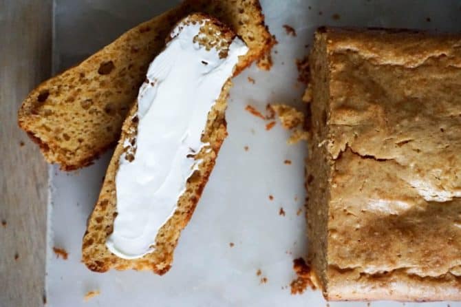 cream cheese bread horizontal