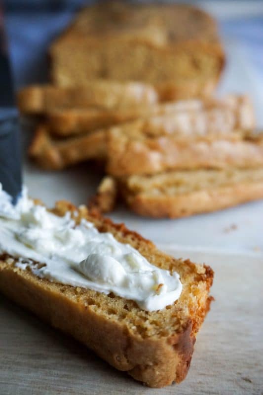 cream cheese bread spreading