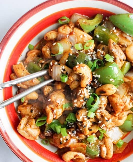 Easy Cashew Chicken easy cashew chicken vertical final