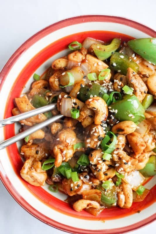 Easy Keto Cashew Chicken 