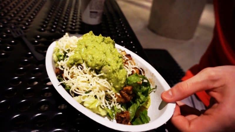 an example of a keto chipotle meal