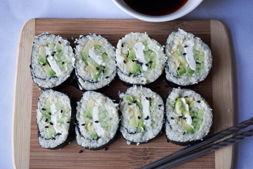 is rice paper keto keto sushi horizontal full