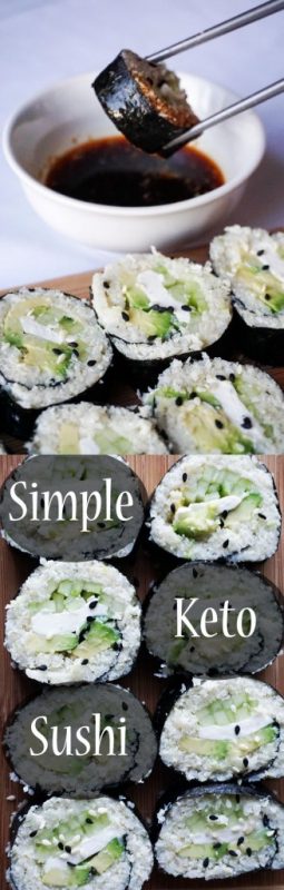 Keto sushi made easy. No fancy equipment required.