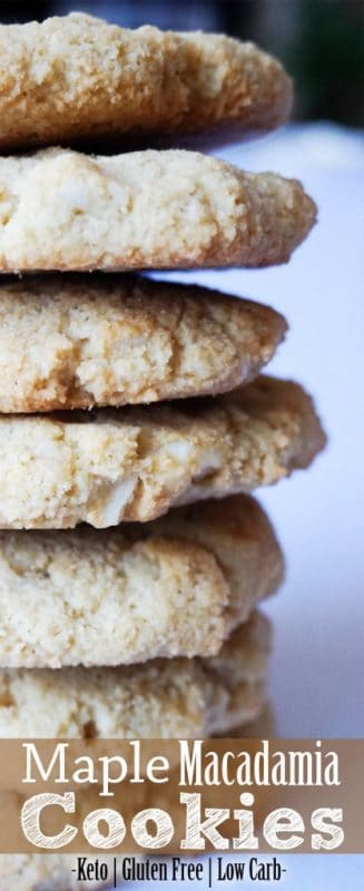 Maple Macadamia Nut Cookies - Crunchy Keto Cookies!
