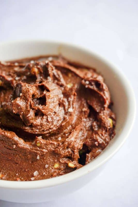 chocolate avocado pudding plain