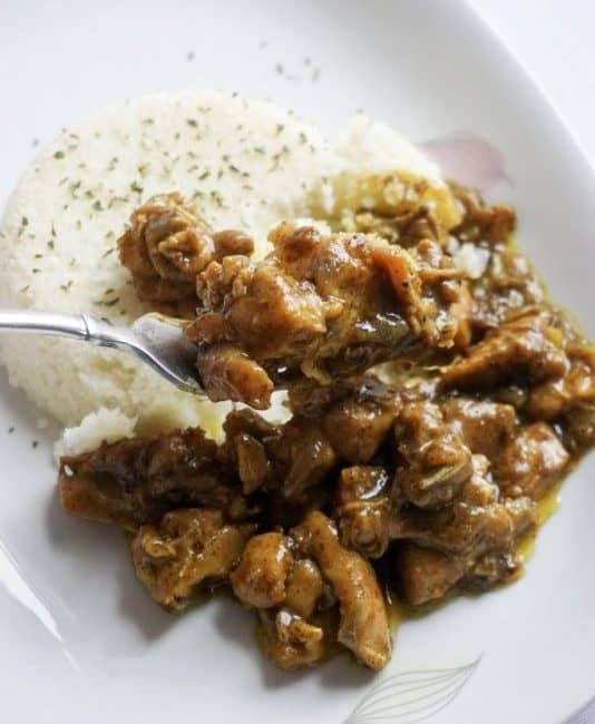 Coconut Curry Chicken coconut curry chicken overhead