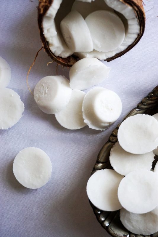 coconut fat bombs overhead