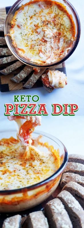 Super easy pizza dip! Keto, low carb. Great for dipping keto bread!