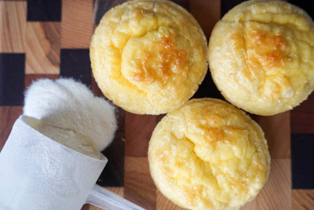 keto protein powder keto muffins horizontal
