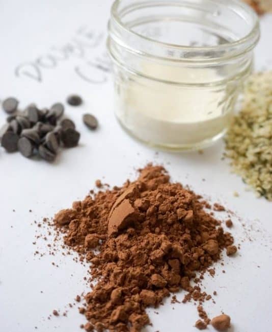 keto oatmeal chocolate ingredients