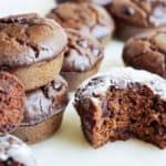 low carb chocolate muffins horizontal