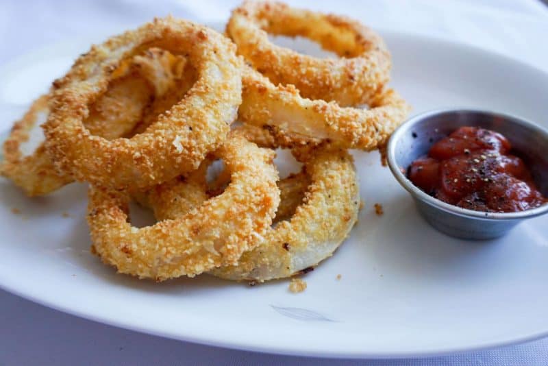 low carb onion rings with no sugar added ketchup