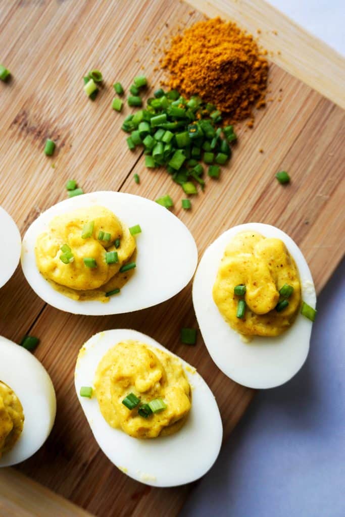 curried deviled eggs overhead final