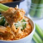 easy buffalo chicken dip melty