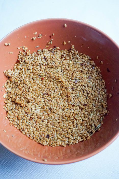 flax seed crackers recipe bowl