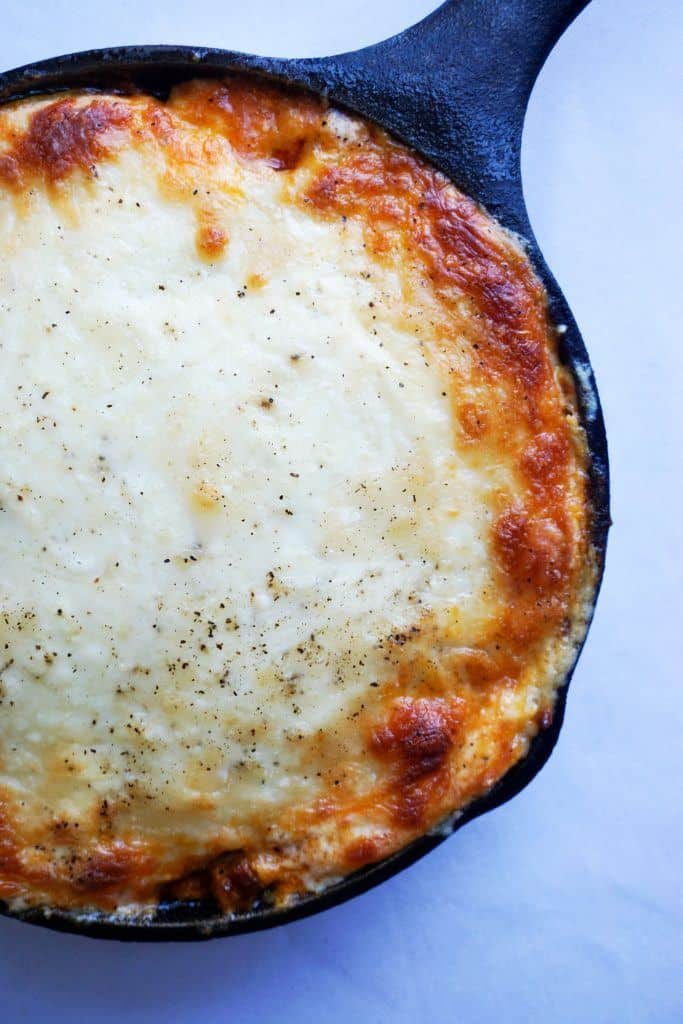 Keto Lasagna keto lasagna in cast iron