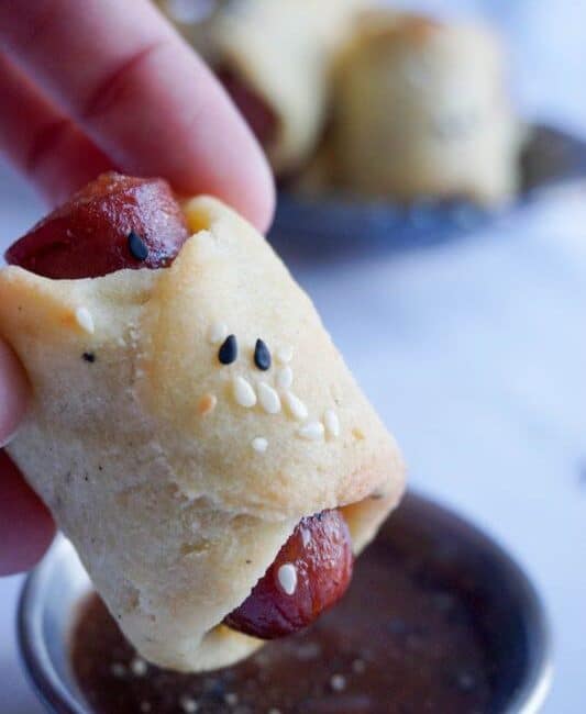 keto pigs in a blanket dipping