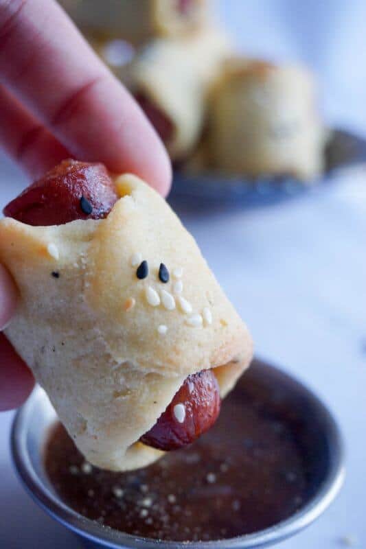keto pigs in a blanket dipping