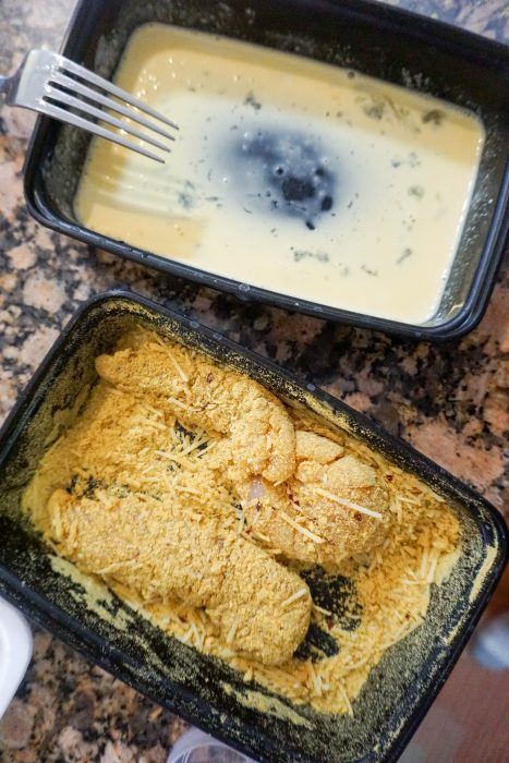 Keto Parmesan Breaded Chicken! Tasty low carb breading made with parmesan cheese and nutritional yeast!