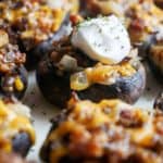 sausage stuffed mushrooms final