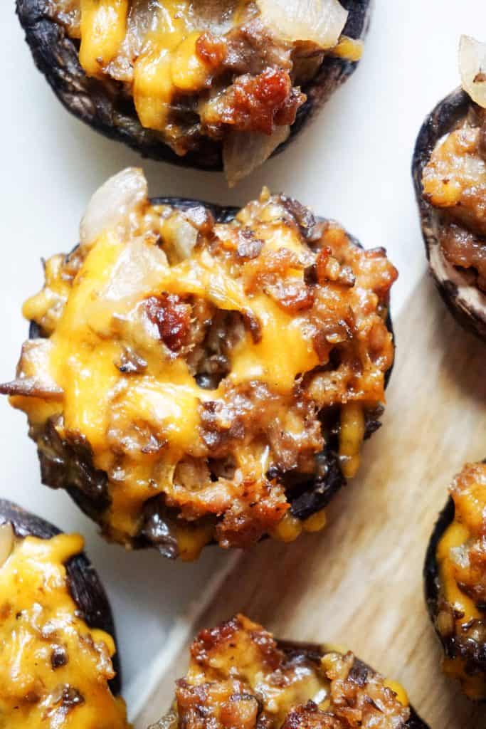 Sausage Stuffed Mushrooms Simple Sausage Stuffed Mushrooms - Keto, and Low Carb!