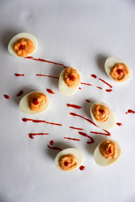 Keto Sriracha Deviled Eggs! Add some spice to your life!