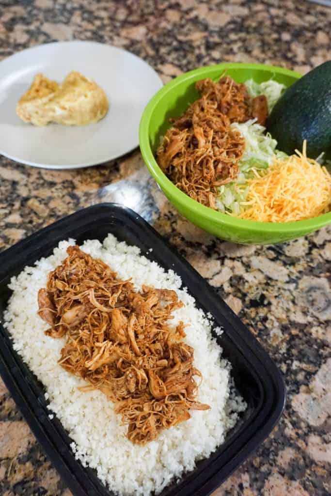 Mexican Shredded chicken is the perfect meat to cook up in a skillet with some lime for keto meal prep!