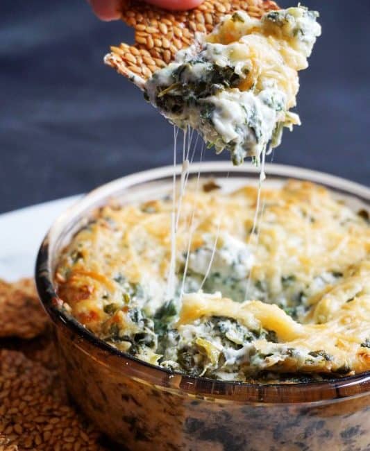 easy spinach artichoke dip final