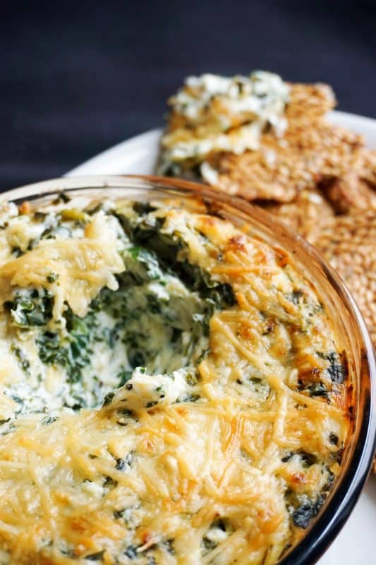 Our Easy keto Spinach Artichoke Dip is best served hot and to a room full of hungry people, where it is sure to satisfy!