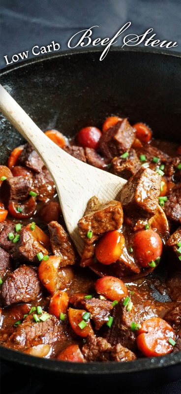 Our Low Carb Beef Stew uses radishes and short rib to create your favorite hearty meal for any night of the week!