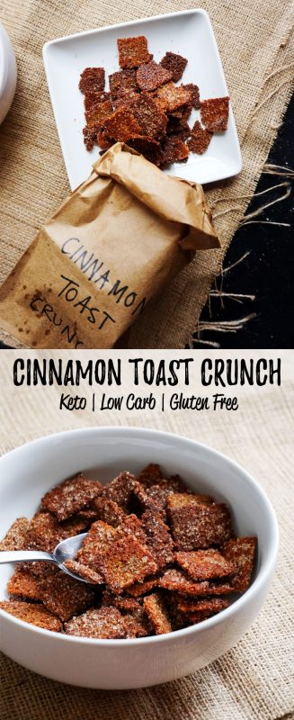 Welcome back cereal into your low carb life with out low carb cereal version of cinnamon toast crunch! 