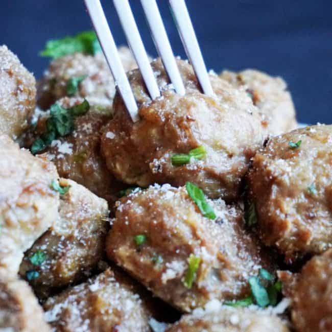 Low Carb Chicken Meatballs Low Carb Chicken Meatballs