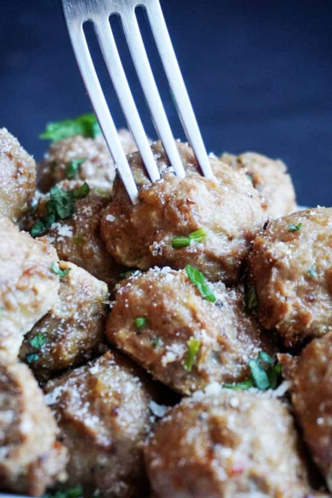 Low Carb Chicken Meatballs