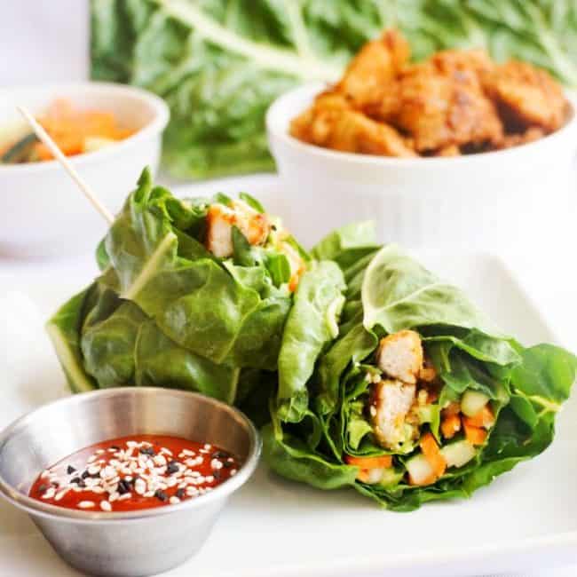 Lettuce Wraps lettuce wraps side