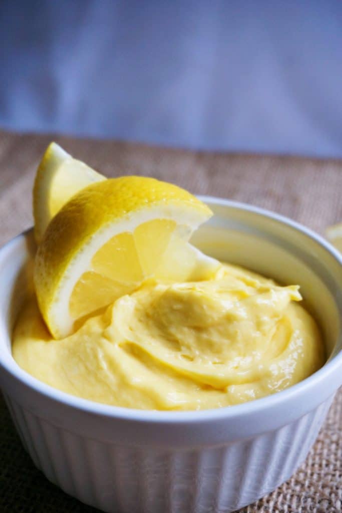 This Low Carb Lemon Custard is a refreshing, high fat treat perfectly suited for a keto diet! 