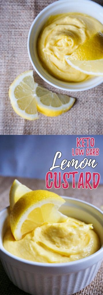 This Low Carb Lemon Custard is a refreshing, high fat treat perfectly suited for a keto diet! 