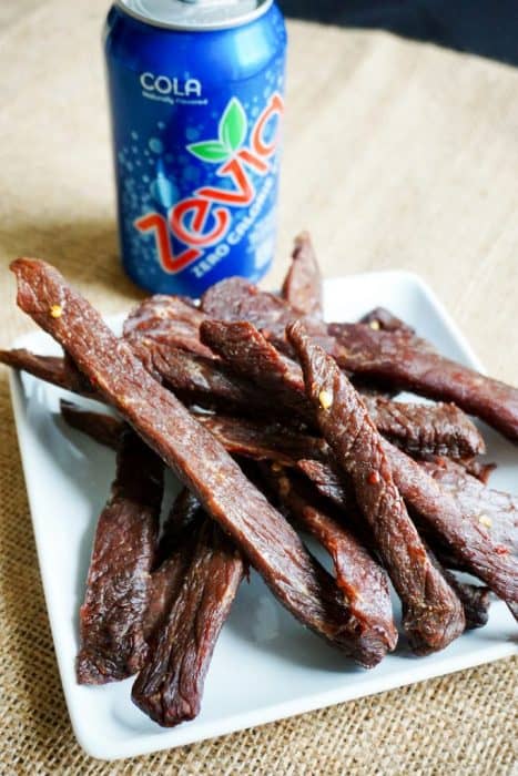 We used Zevia Cola to make our deliciously easy Low Carb Beef Jerky great for on the go snacking and a perfect snack for a keto diet!!