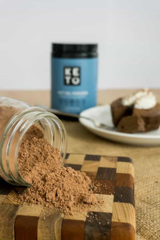 Using Perfect Keto MCT Oil Powder you can also have a delicious chocolate mug cake mix on hand at all times!